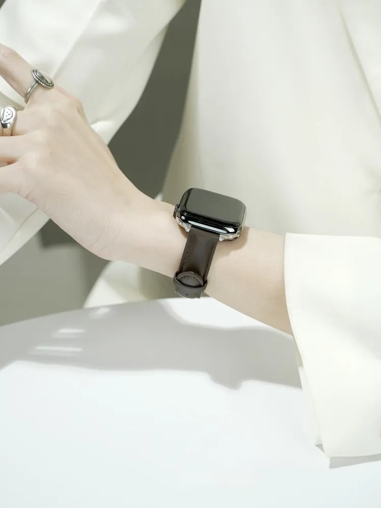 Classic Smooth Leather Band for Apple Watch