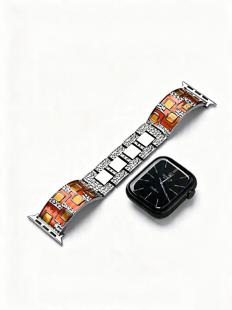 Stylish Enamel Craftsmanship Metal Band for Apple Watch