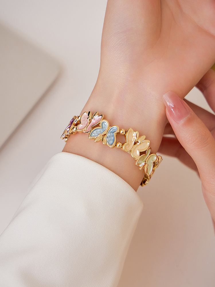 Butterfly Stitching Stainless Steel Band