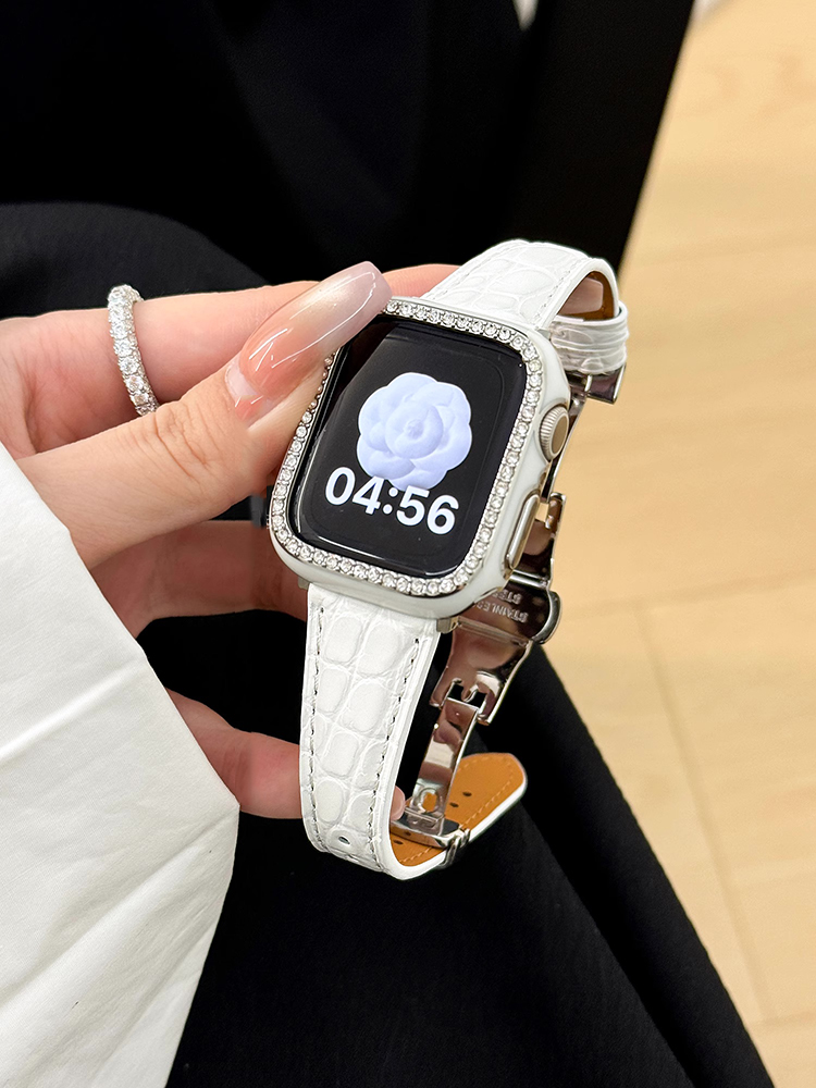 Crocodile Pattern Curve Leather Band