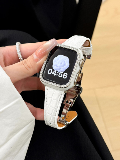 Crocodile Pattern Curve Leather Band