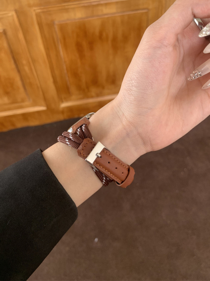Stylish Rope Double Loop Leather Band