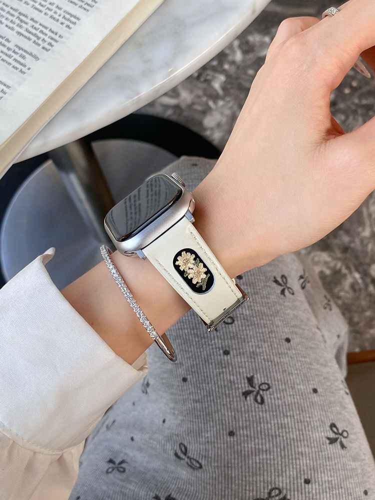 Sunflower Embroidery Leather Band