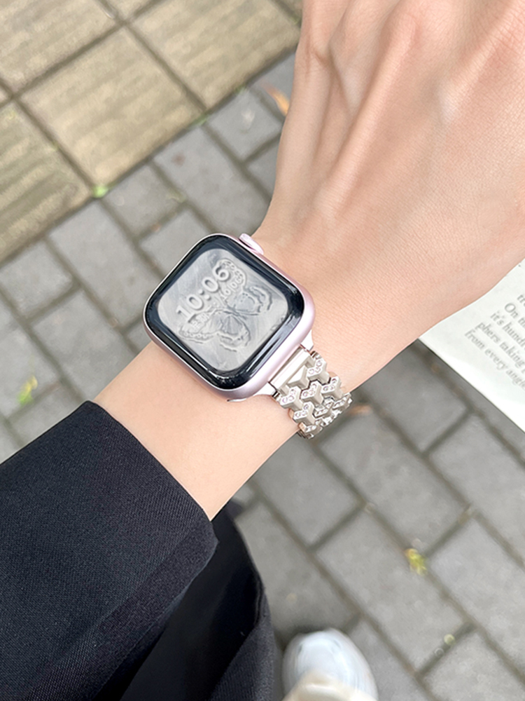 Diamond Pangolin Pattern Stainless Steel Band