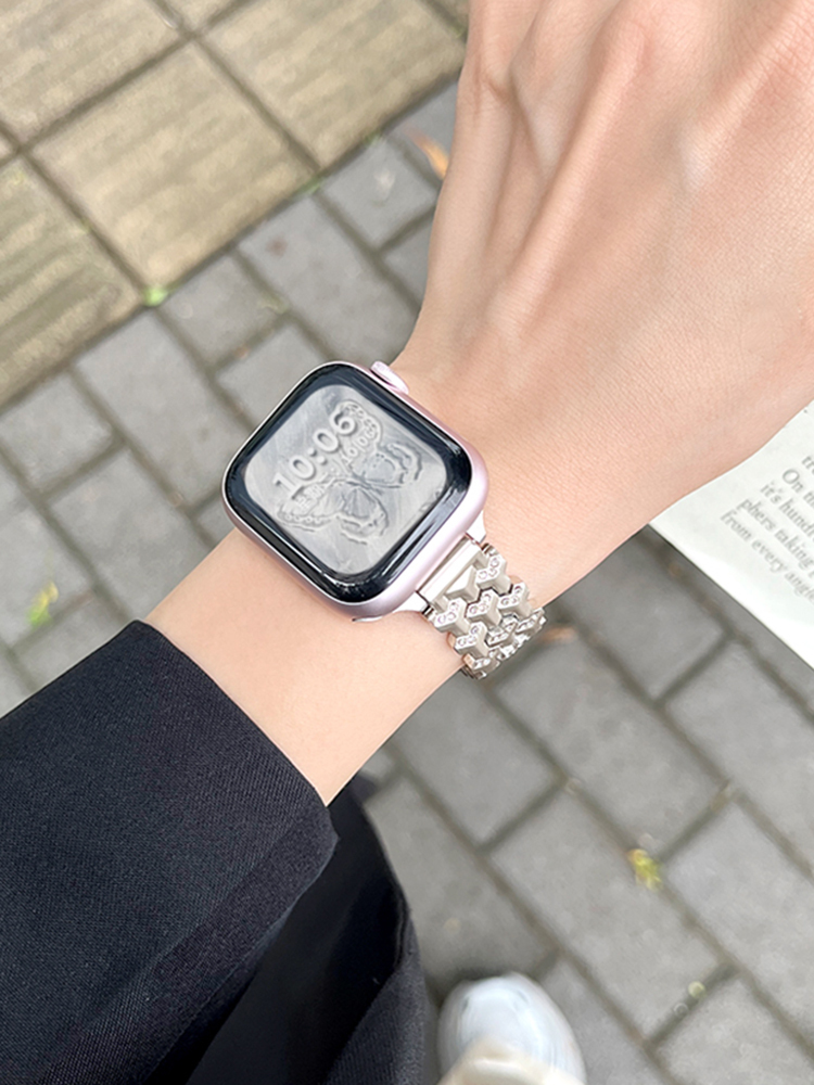 Diamond Pangolin Pattern Stainless Steel Band