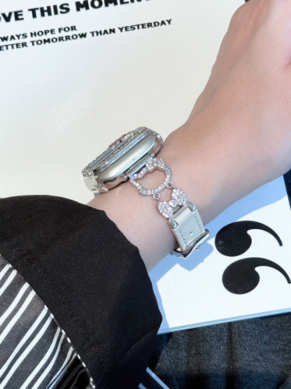 Diamond Kitty Leather Band