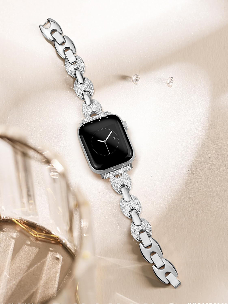 Super Bling Diamond Stainless Steel Band