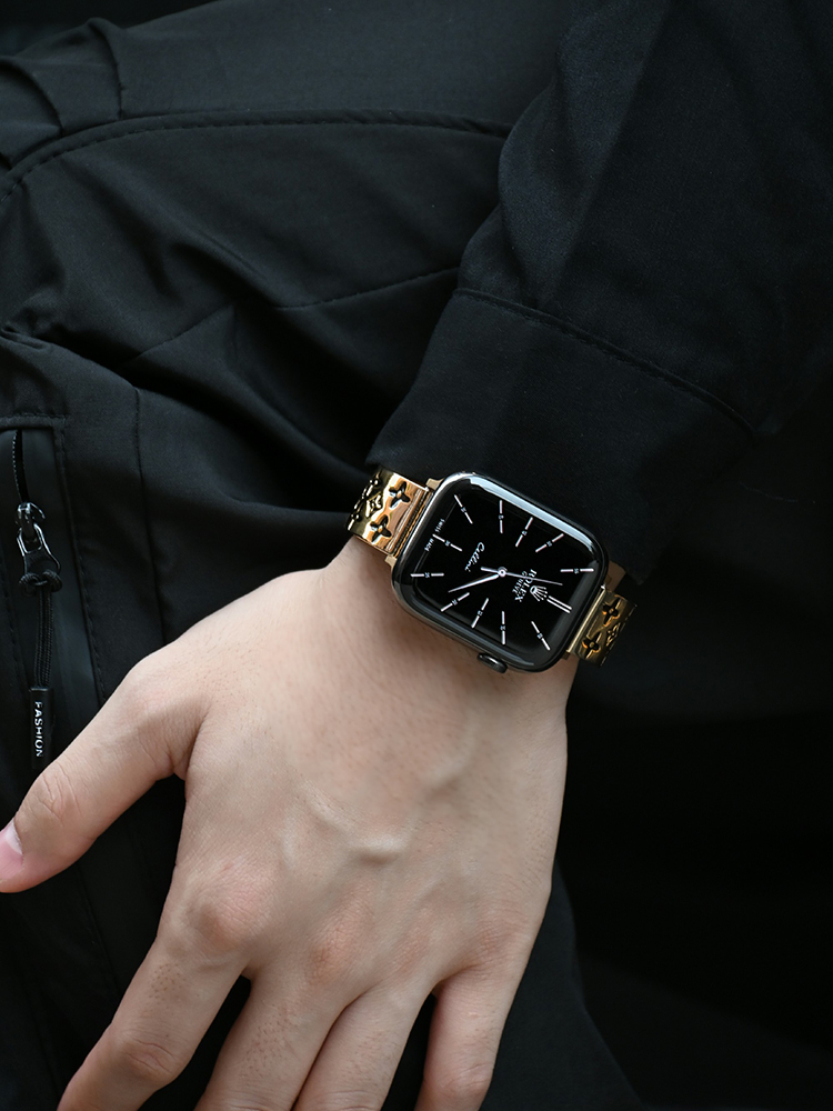 Retro Pattern Bracelet Stainless Steel Band for Man