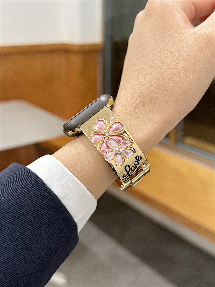 Flower LOVE Stainless Steel Band