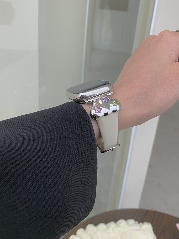 Clouds Buckle Leather Band