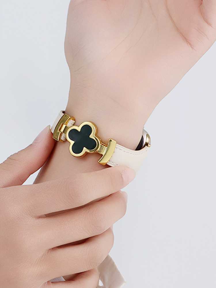 Clover Magnetic Curve Leather Band