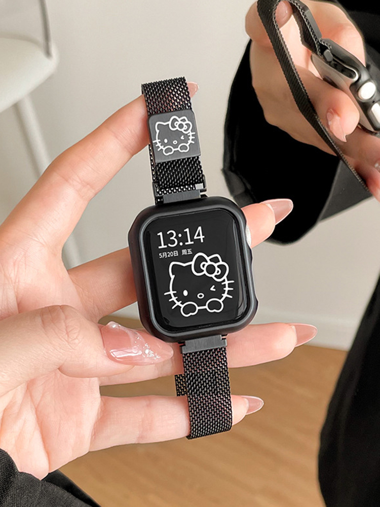 Kitty Slim Milanese Stainless Steel Apple Watch Band - Tatanband