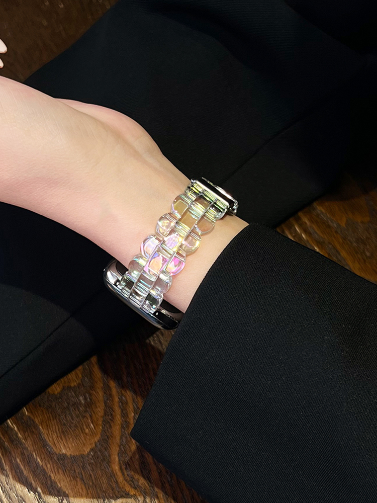 Laser Wave Edge Resin Band