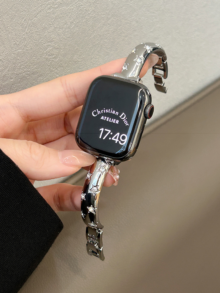 Diamond Star Bracelet Stainless Steel Band