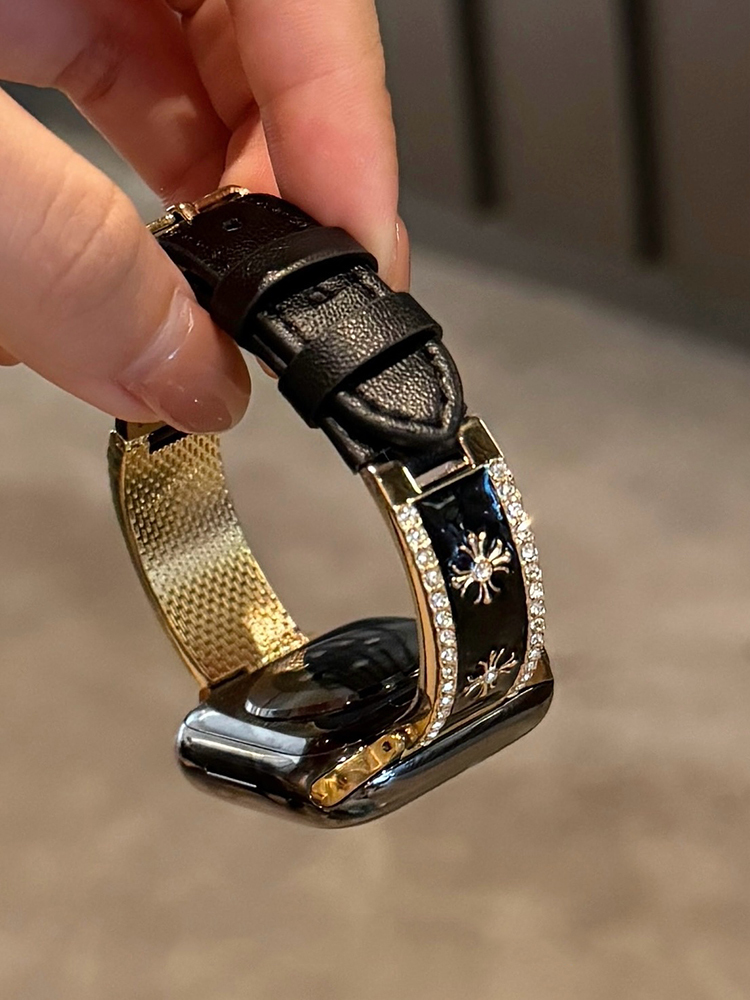 Chrome Hearts Bracelet with Leather Band