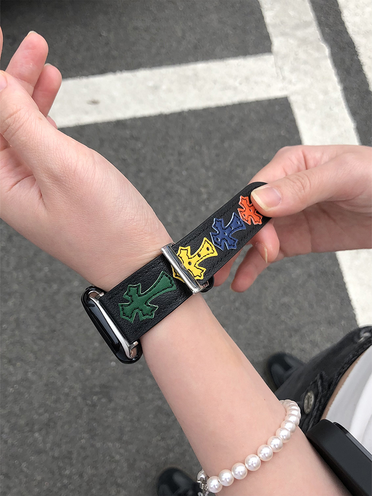 Color Chrome Hearts Leather Band