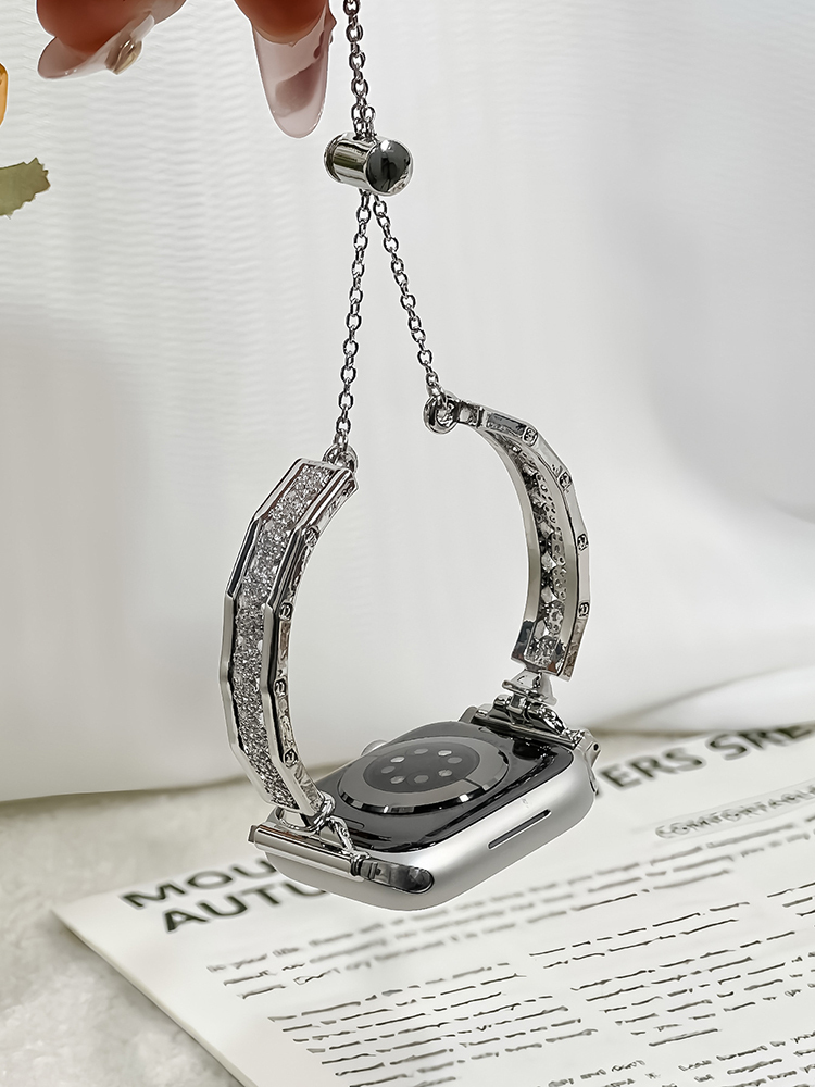 Zircon Arrangement Bracelet Stainless Steel Band