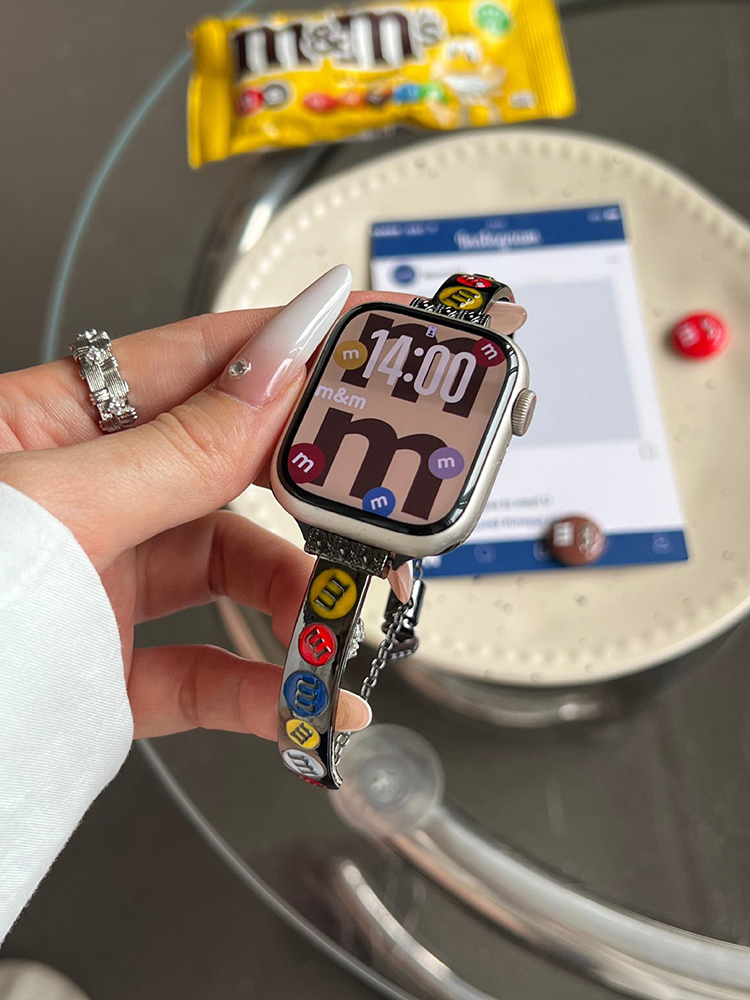 MM Chocolate Beans Stainless Steel Band