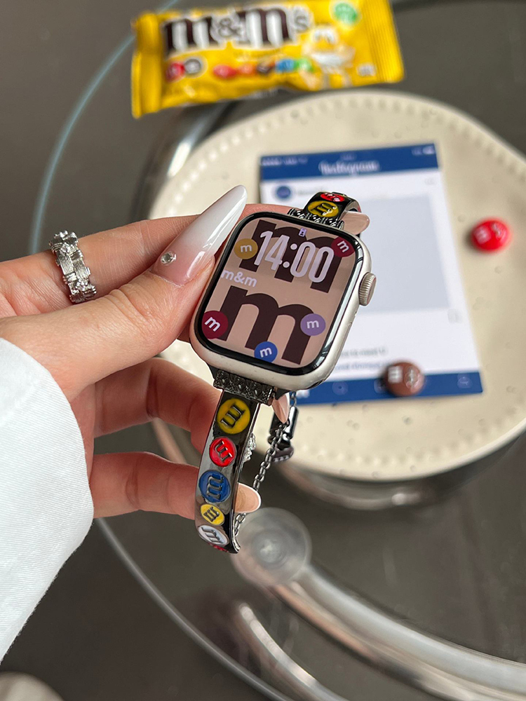 MM Chocolate Beans Stainless Steel Band