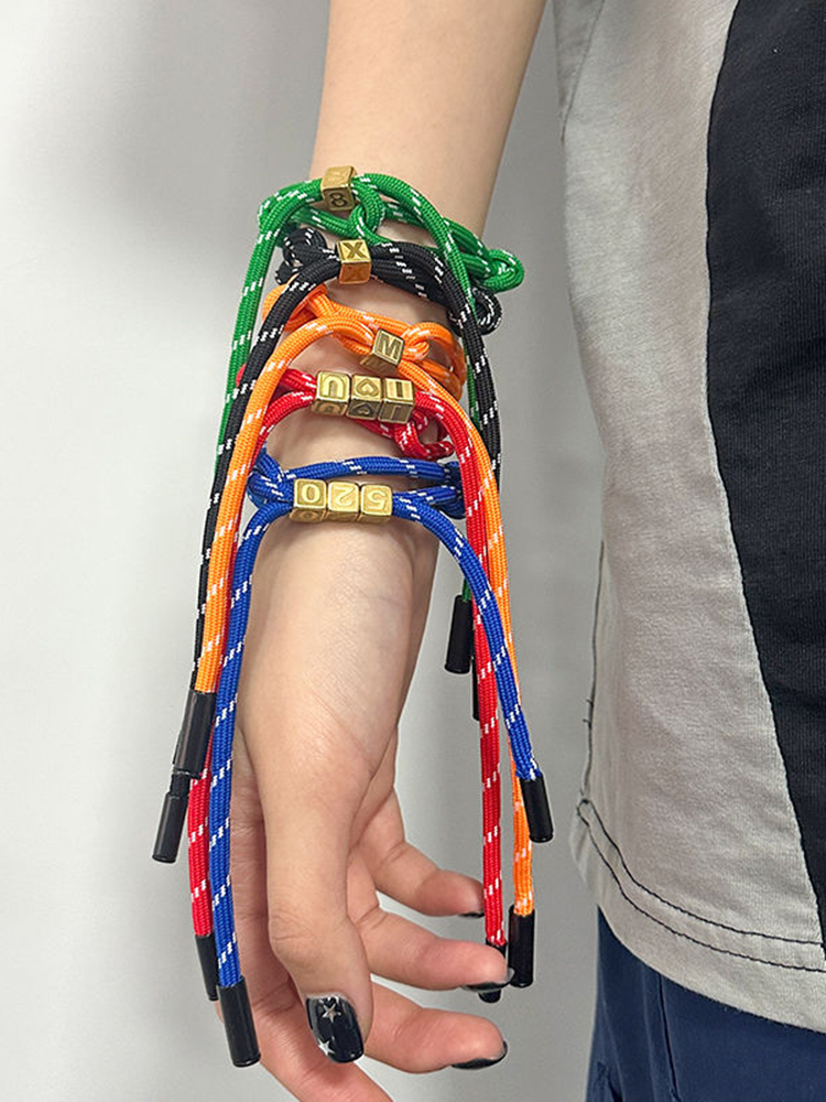 Custom Letters Nylon Rope Band