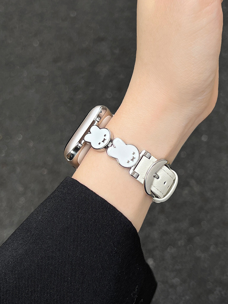 Easter Series Bunny Leather Band for Apple Watch