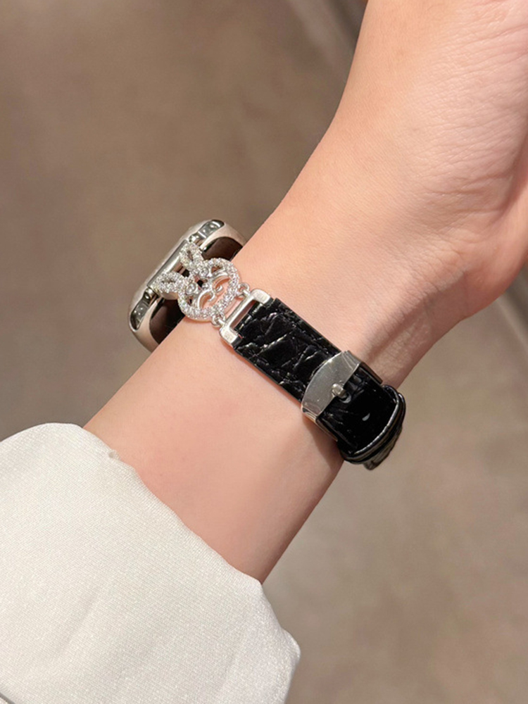 Easter Series Diamond Bunny Leather Band for Apple Watch