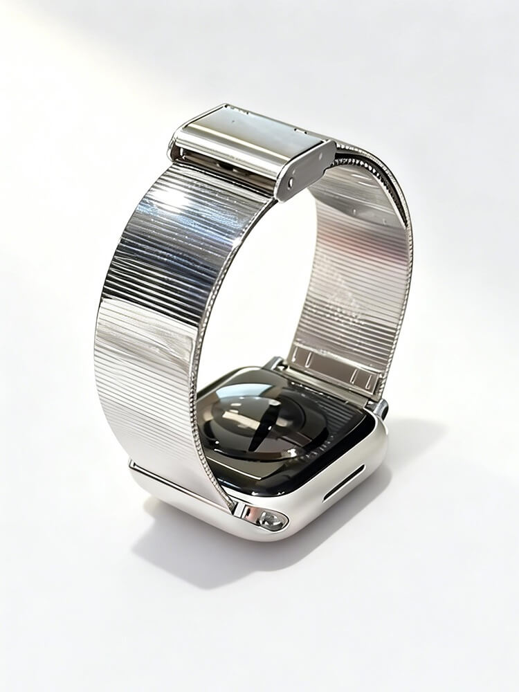 Super Shiny Bamboo Stripe Stainless Steel Band