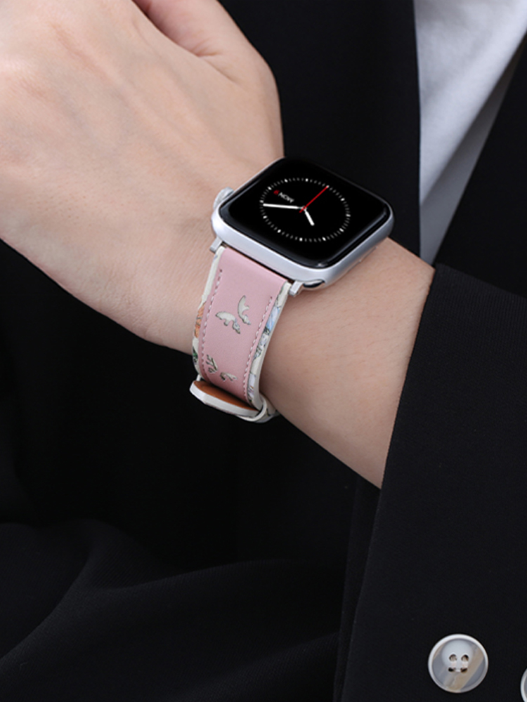 Butterfly Pattern Leather Band