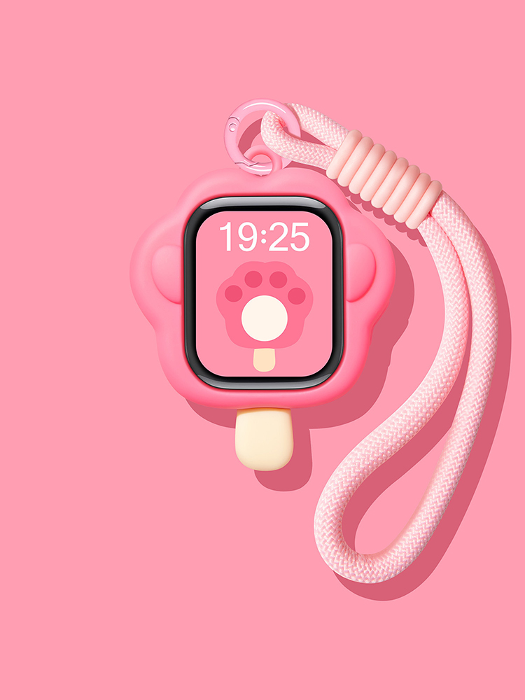 Cat Paw Silicone Protective Case for Apple Watch