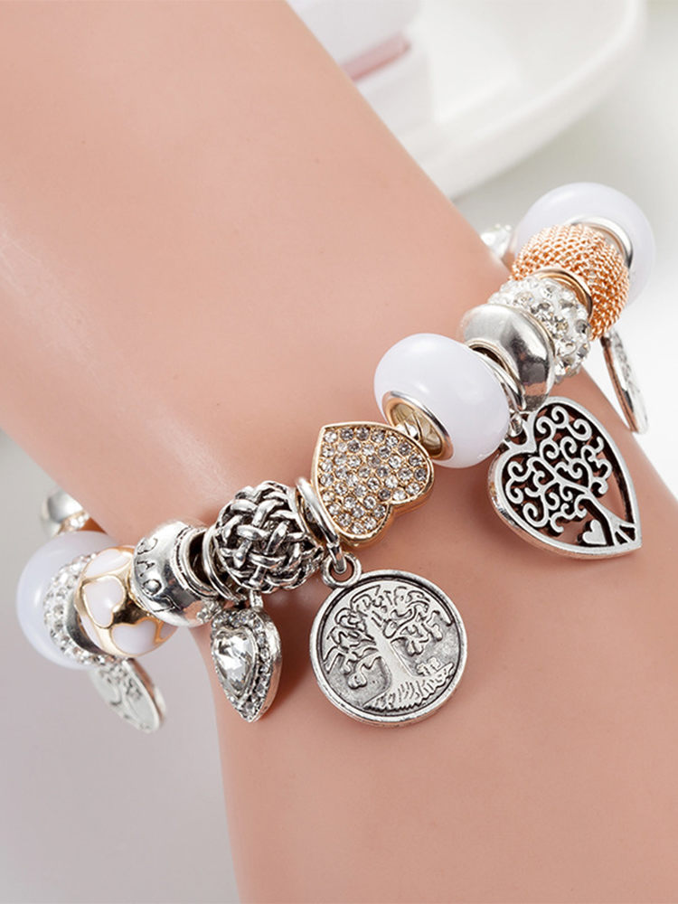 World Tree Crystal Beaded Band