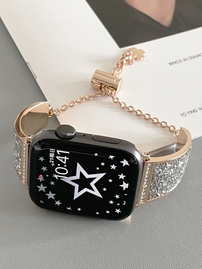 Flash Diamond Bracelet Stainless Steel Band