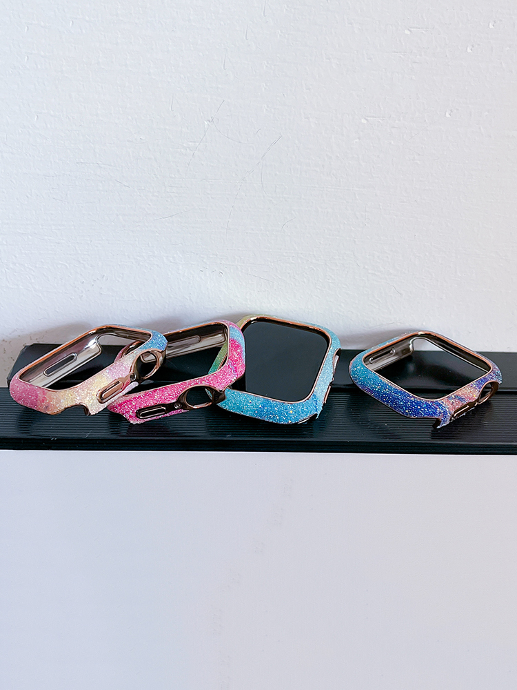 Colorful Glitter Rhinestones PVC Protective Case