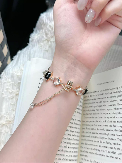 Exquisite Zircon Bracelet Stainless Steel Band