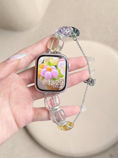 Watercolor Clear Chain Crystal Band