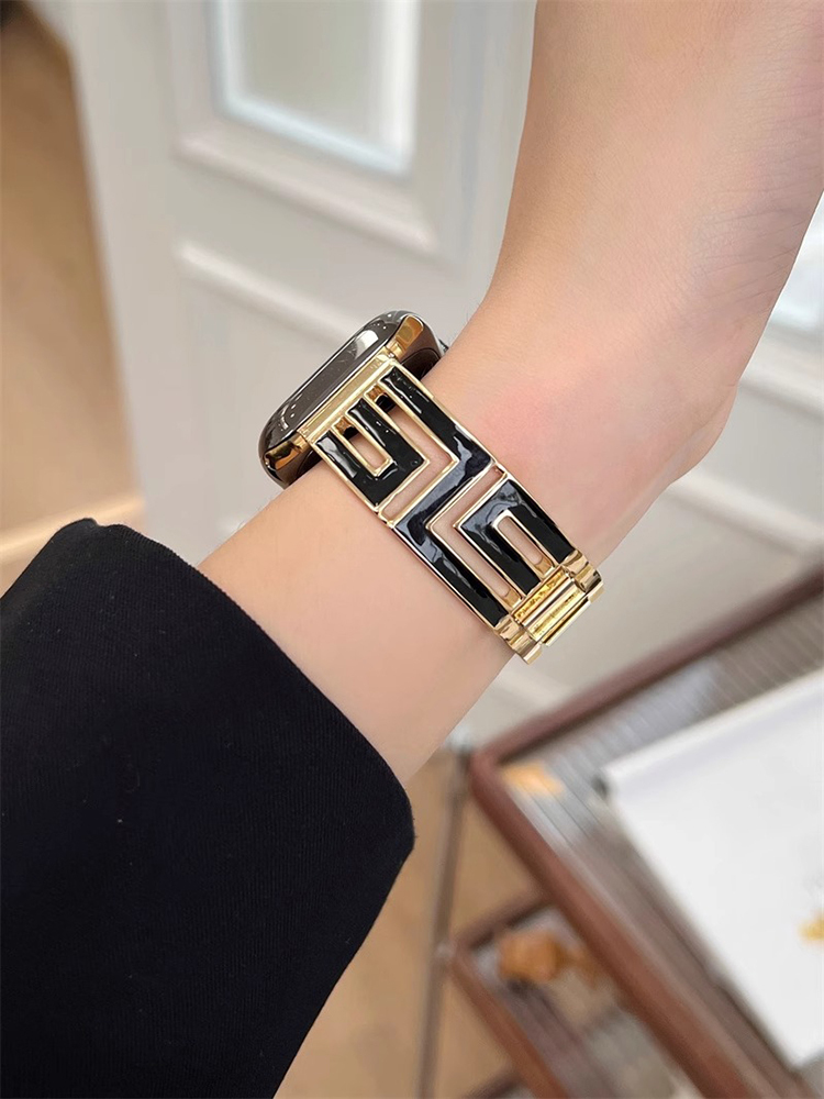 L-shaped Hollow Bracelet Stainless Steel Band-Tatan Band