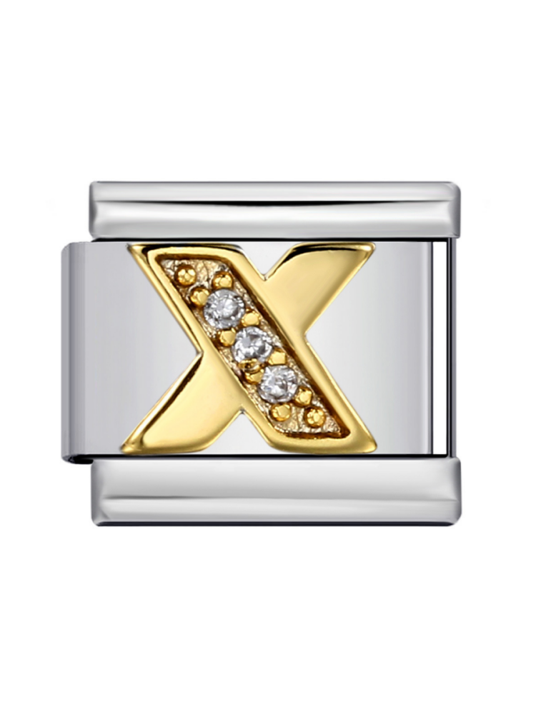 Diamond-Set Letters Modular Charm