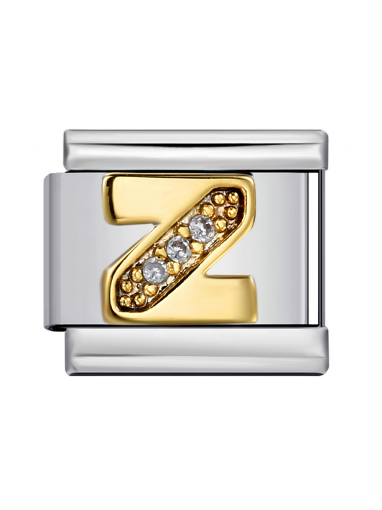 Diamond-Set Letters Modular Charm