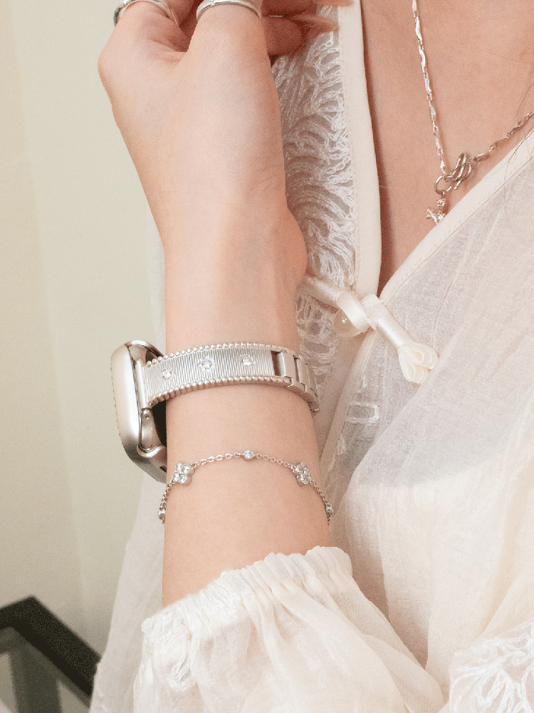 Star with Diamond Stainless Steel Band