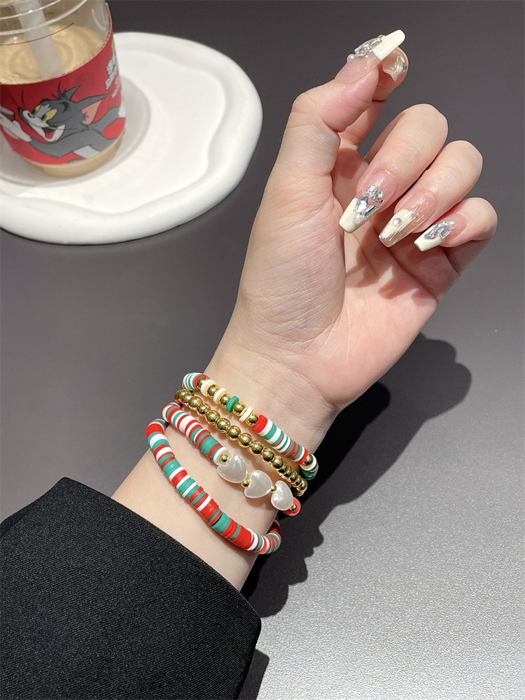 Christmas 4-chain Beaded Band