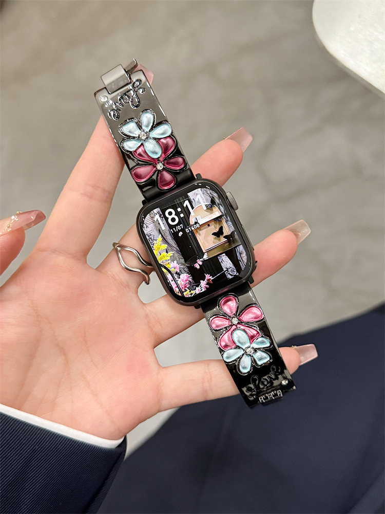 Flower LOVE Stainless Steel Band