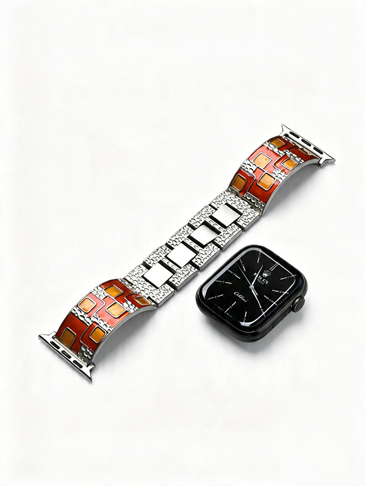 Stylish Enamel Craftsmanship Metal Band for Apple Watch