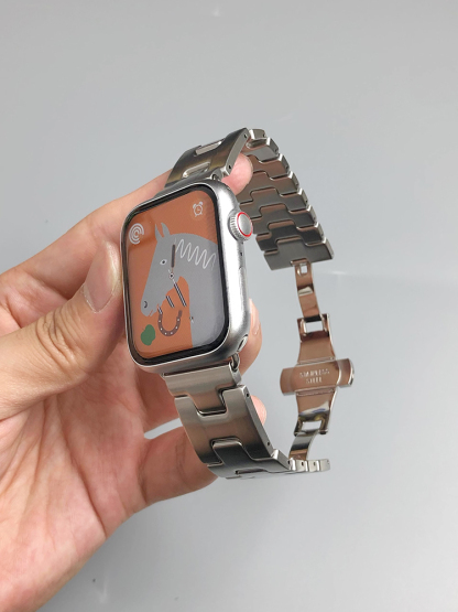 H Frosted Stainless Steel Band