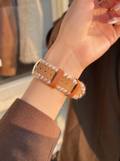 Hand-wound Corduroy Leather Band