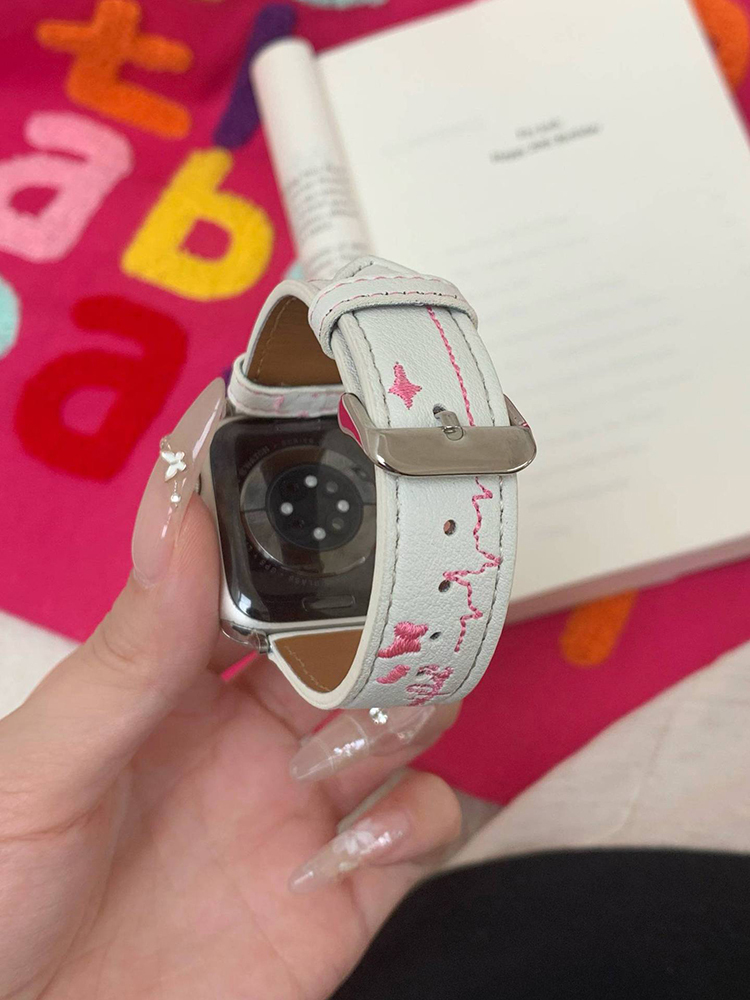 Beautiful Wing Embroidery Leather Band