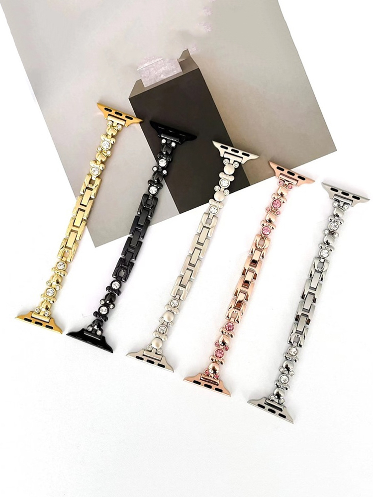 Diamond Bear Stainless Steel Band