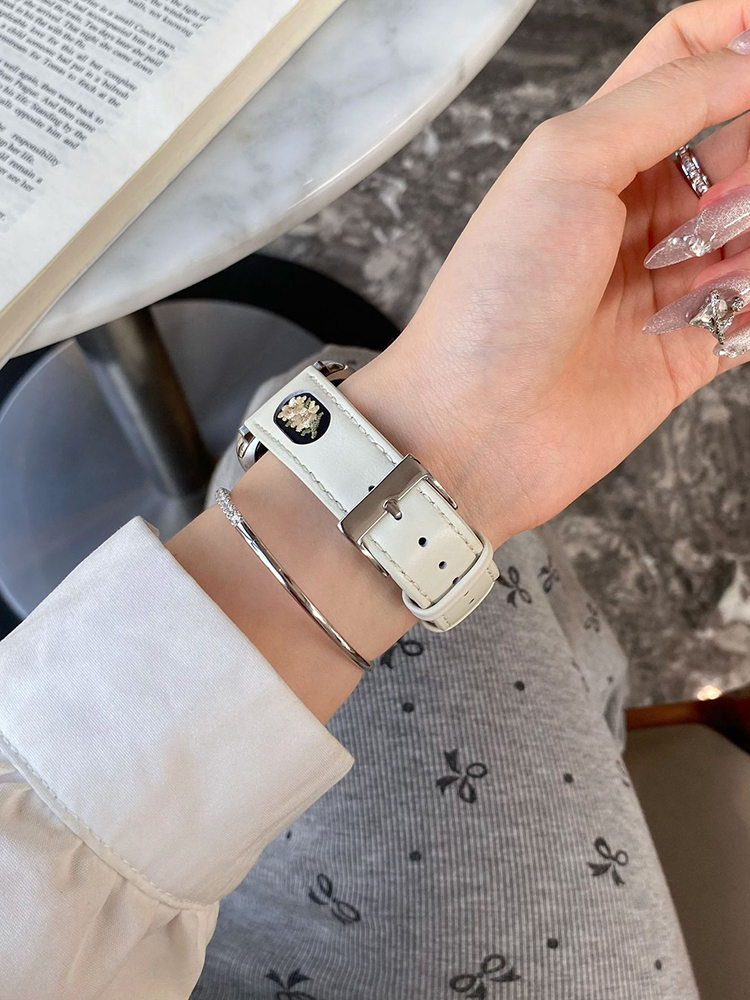 Sunflower Embroidery Leather Band