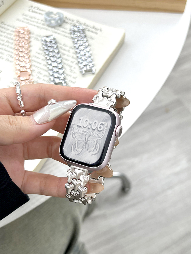 Diamond Pangolin Pattern Stainless Steel Band