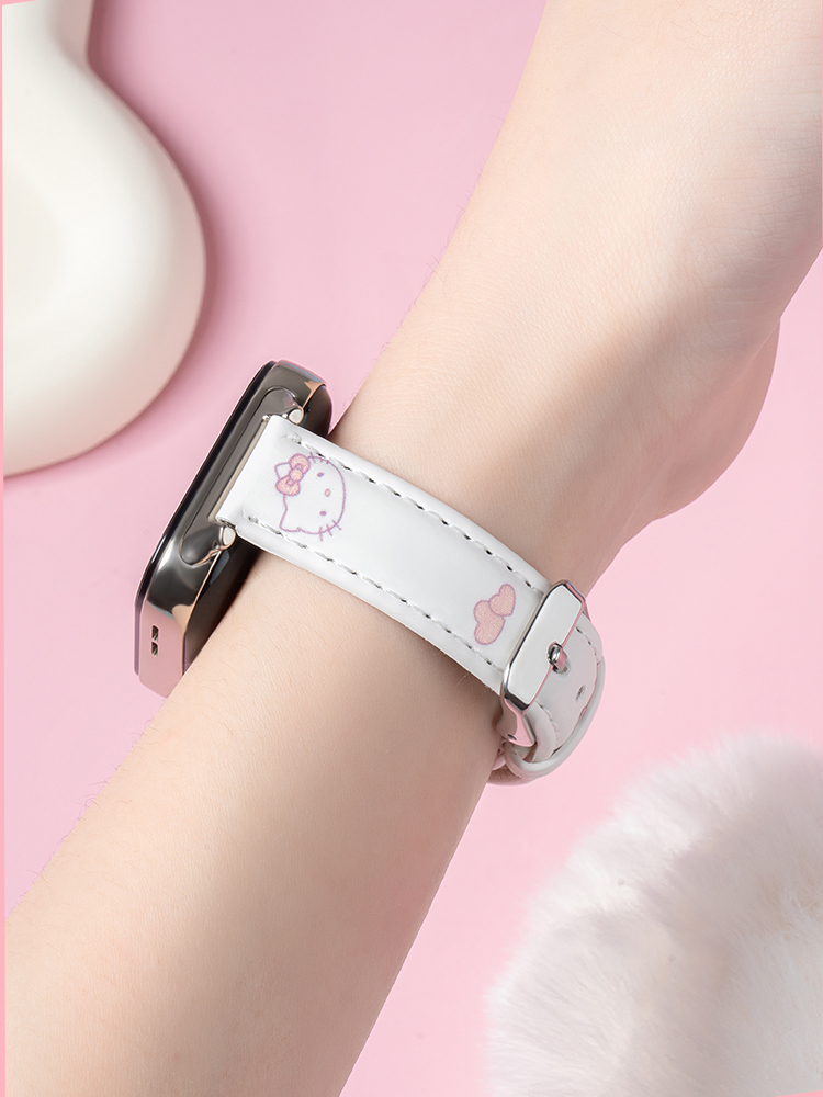 Kitty Print Leather Band