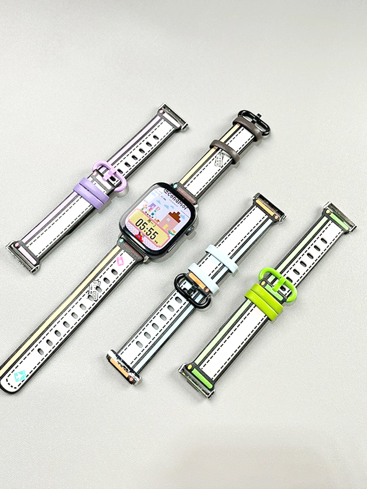 Pixel Comic Style Leather Band