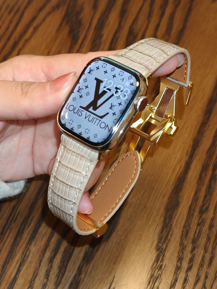 V Letter Magnetic Leather Band